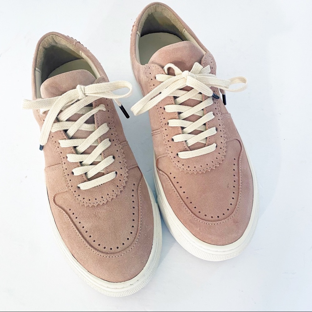 ULLA JOHNSON Kai Suede Sneaker in Rose NIB